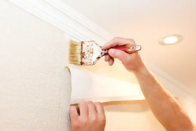 Pose de papier peint à Muides-sur-Loire — revêtements muraux et toiles de verre